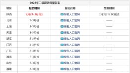 报名开启啦！2023年全国二级建造师报名时间汇总！